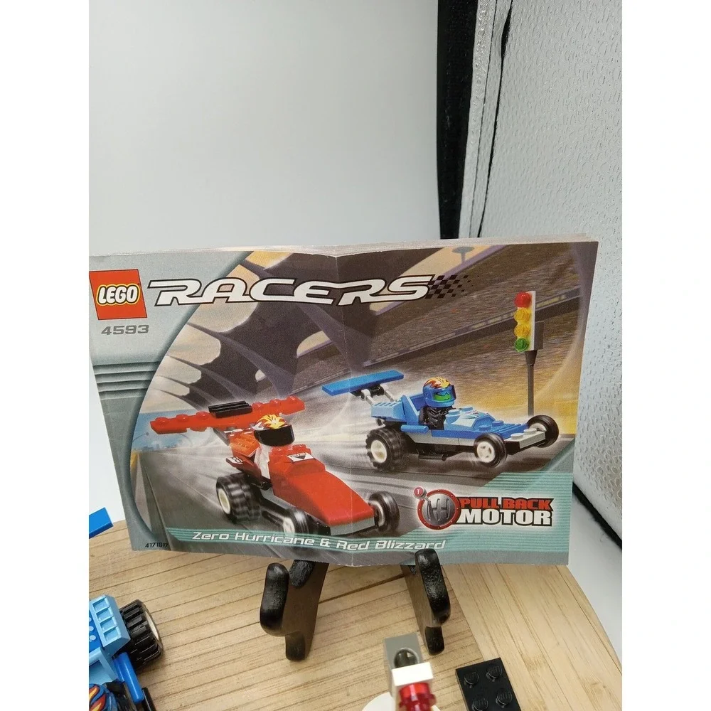 LEGO Racers #4593 Zero Hurricane & Red Blizzard With Instructions Discontinued